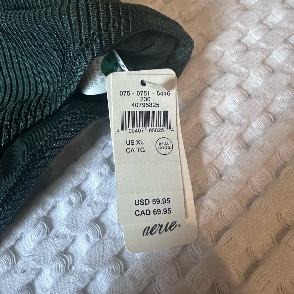 NEW WITH TAGS Aerie Ribbed One Piece With Cut Outs - Picture 2 of 2